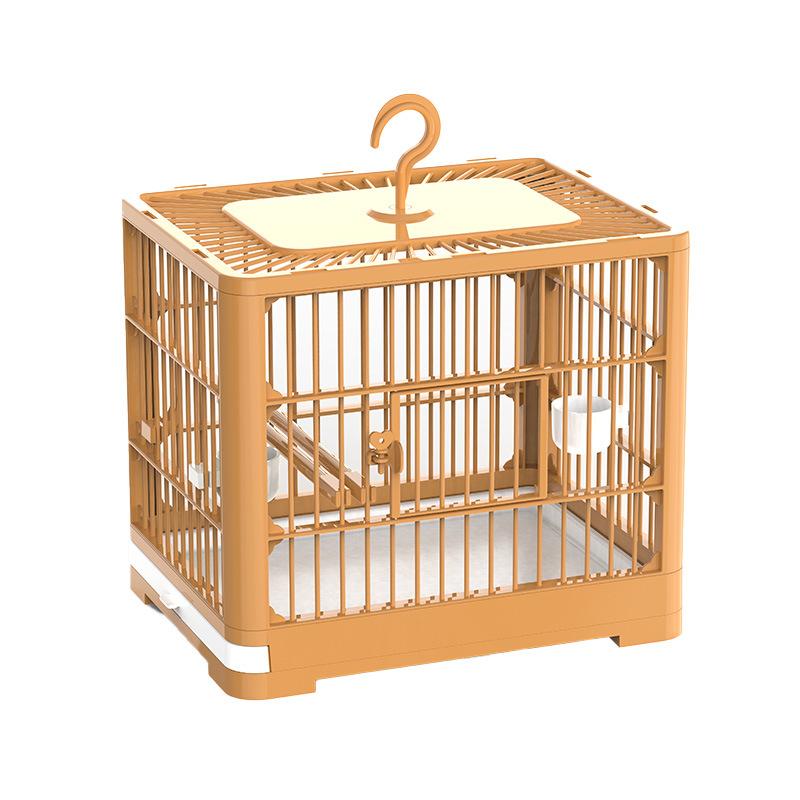 Portable Bird Container Bird Travel Carrier Bird Cage with Handle Large Space Breathable Foldable Bird Cage Set Bird Accessories