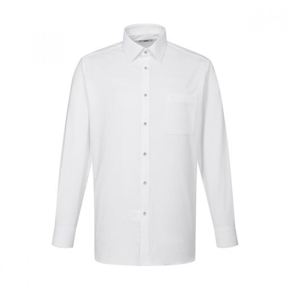 

DakS Men S Twill Solid Regular Fit Long Sleeve Shirt dmp1Shdl115a1 white/110