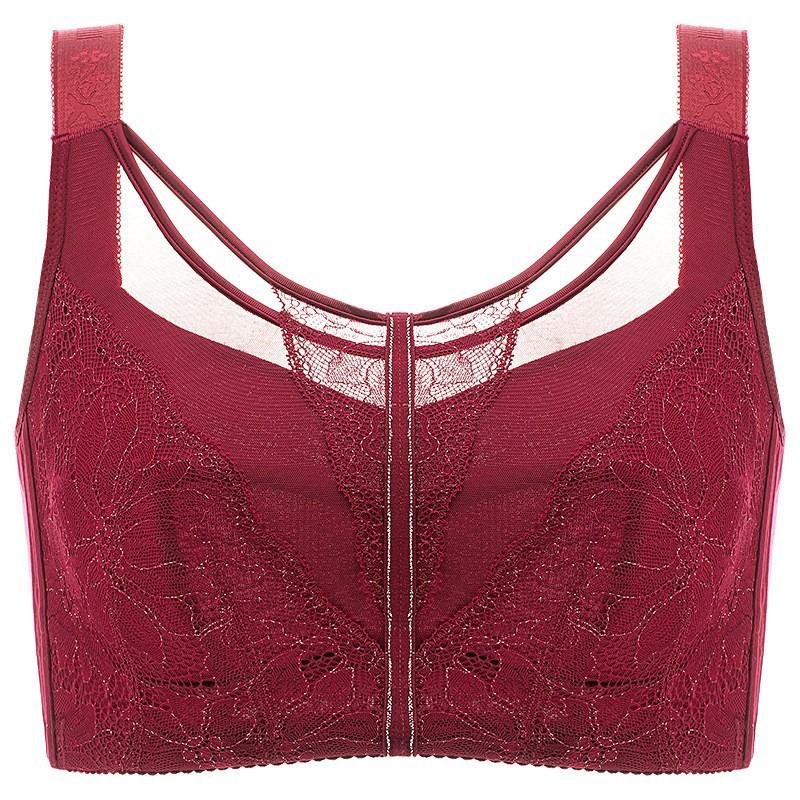 

Регулируемое нижнее белье без косточек, женский кружевной бюстгальтер с тонкой чашкой, полная чашка 105 BCDE 42/95F вино красного