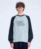 Malittepeulangsowajeobeo Graffiti Color Block Raglan Sweatshirt Navy