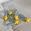 Cartoon Bright Blue and Yellow Star Bb Hair Clips, Cute Ins Style, Sweet and Girlish, Simple Side Bangs Hair Clips
