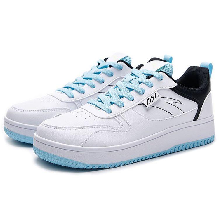 Anta Lifestyle Series Durable Breathable Low-Top Skate Shoes Men Sneakers White Black 912138012-1