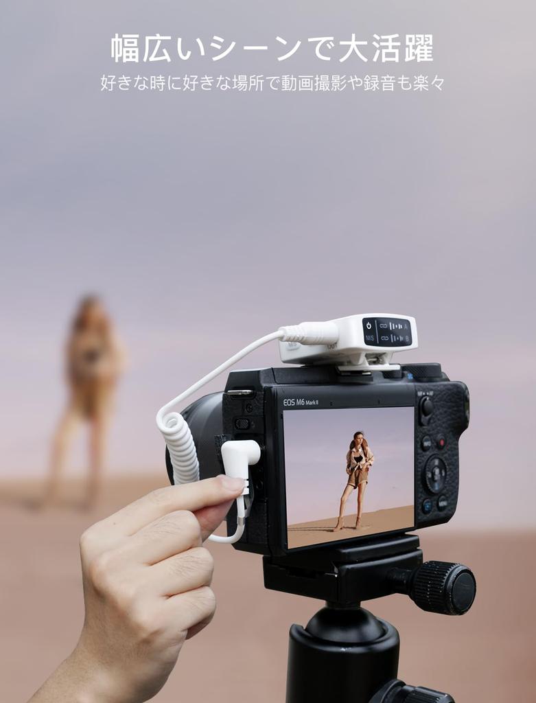 FIFINE M9W Wireless Lavalier Microphone with 30 Hours of Continuous Noise Automatic 50m Transmission Compatible with and Android for and TikTok Video