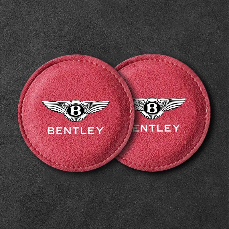 2Pcs B-Bentley-B Car Water Cup Pad Coaster Non-Slip Mat For New Bentley Flying Spur Continental GT Bentayga Mulsanne Accessories