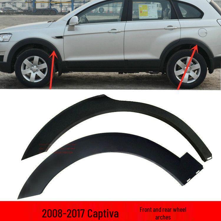 Captiva Front and Rear Fender Wheel Arch Trim Set: Left Front, Right Front, Left Rear, Right Rear. Left Front