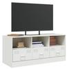 Vidaxl Szafka Pod Telewizor, Biała, 99X39X44 Cm, Stalowa