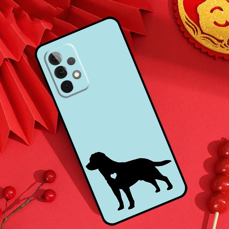 Black Labrador Dog Case For Samsung Galaxy M15 M55 M31 M13 M11 M12 M14 M06 M16 M36 M56 M53 M32 M52 M35 M34 M54