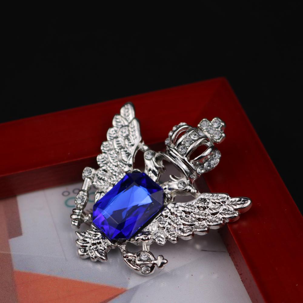 Eagle Pattern Collar Brooch Pin for Men