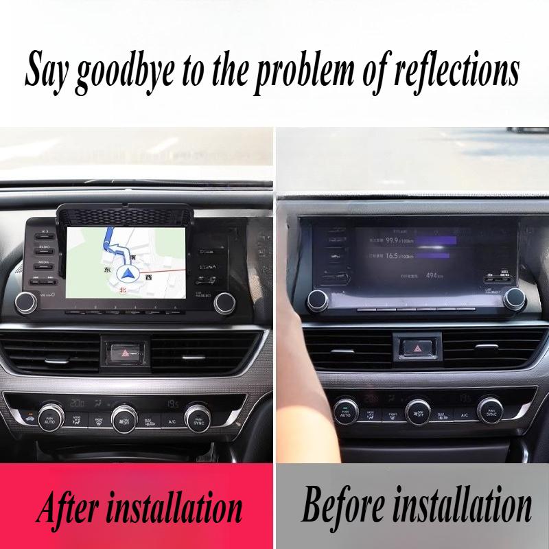 Car Display Accessories 7-12 Inch Navigation Central Control Screen Hood & Universal Light Baffle for Reverse Camera & Sun Visor