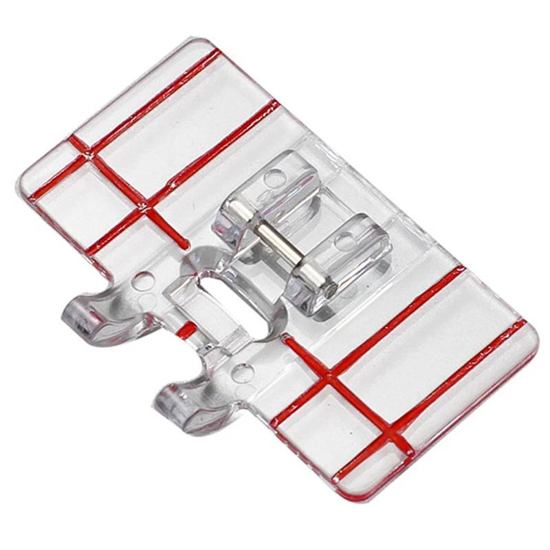 Plastic Clear Parallel Stitch Tool Foot Presser Border Guide Foot Domestic Sewing Machine Accessories