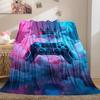 1Pc Gaming Crown Print Flannel Blanket, High Quality Comfortable for All Seasons, Home Decor, Warmth and Comfort, Perfect for Christmas Gifts49