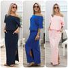 Elegant Summer Loose Pocket Dress Featuring Stylish Cutout Design And Soft Knit Fabric