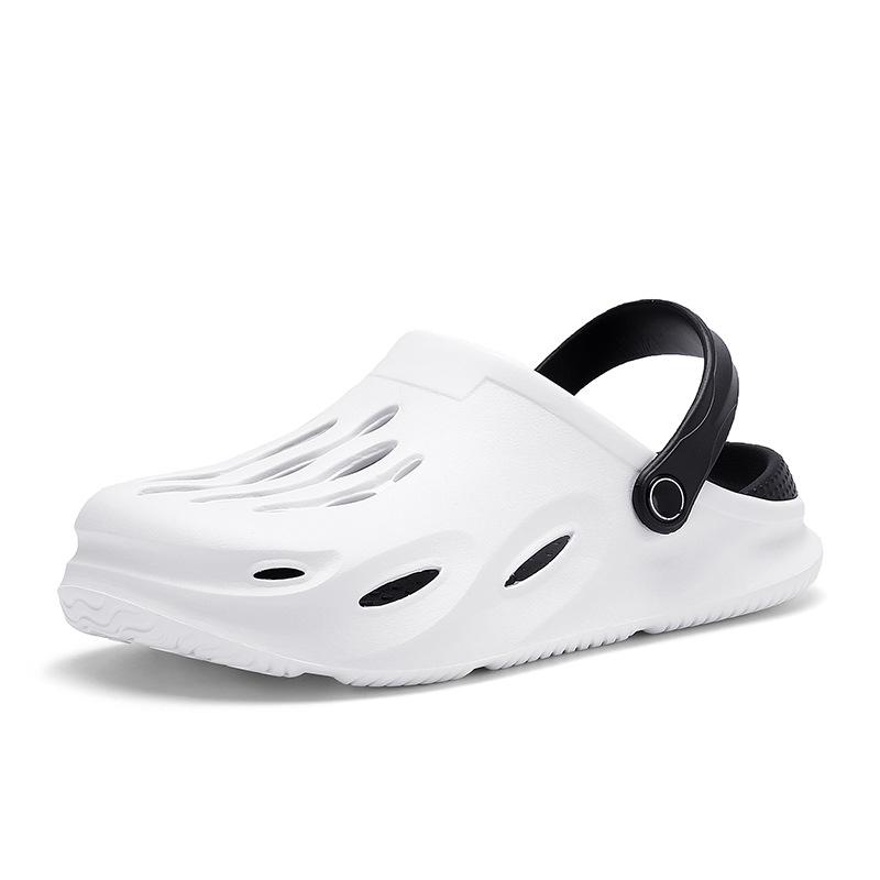 

Мужские нескользящие сандалии кэжуал с мягкой подошвой и закрытым носком 43 белый