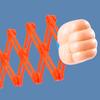 1 Set Retractable Fist Toy Prank Fists Shooter Grabber Robot Arm Kids Games