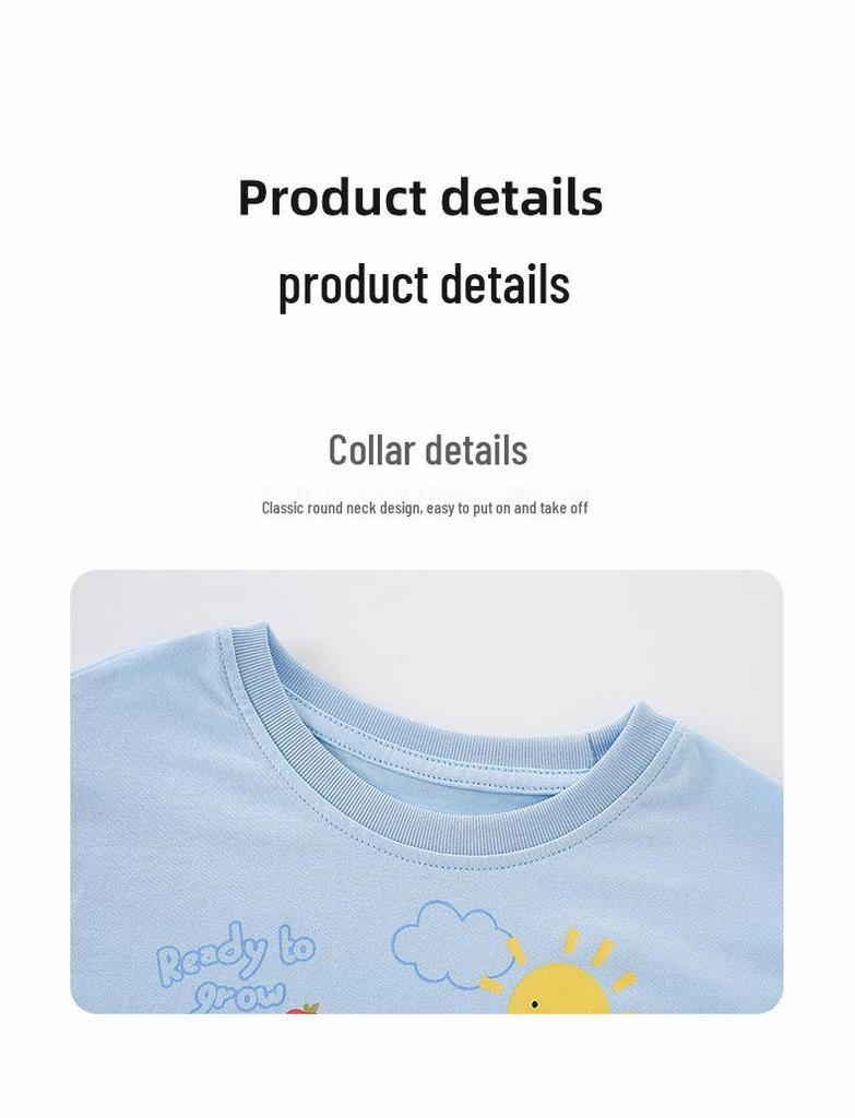 Neues Frühlings-/Sommer-Jungen-Cartoon-Tier-T-Shirt - Kurzarm