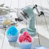 Compact Fluffy Shaved Ice Maker Manual Fluffy Smooth Crunchy Stepless Adjustment Flavored Ice Juice Milk Ice Frozen Fruit Outdoor [Toffy] K-IS10 (Pale