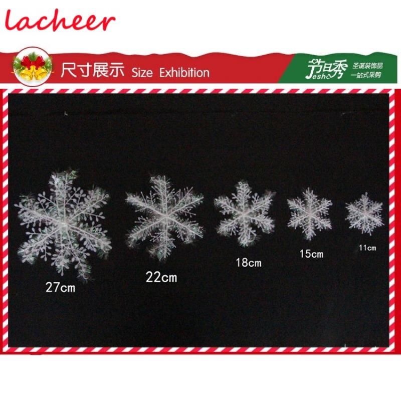 3pcs Christmas Tree Tree Attractive White Snowflake Home Decoration