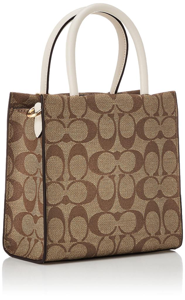 Tote Bag 5693 [Coach] Women's Im/Khaki/Chalk [Item]