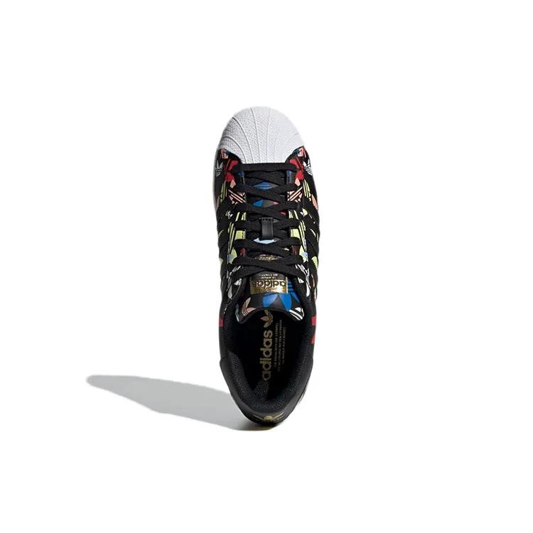 Adidas Originals Superstar 'Allover Trefoil Black Multi' (Unisex) Skate Shoes H00182