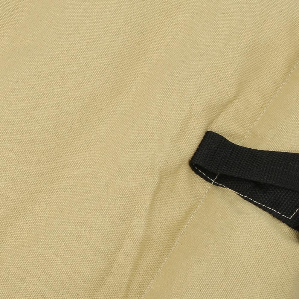 Canvas Tool Roll Up Pouch With 5 Zipper Pockets Tool Organizer Tool Roll Up Bag  Car Camping