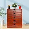 5-Drawer Wooden Desk Organizer,  Storage Drawers, Vintage Shelf Drawer For Organizing Documents, Files, Pens, Notebooks
