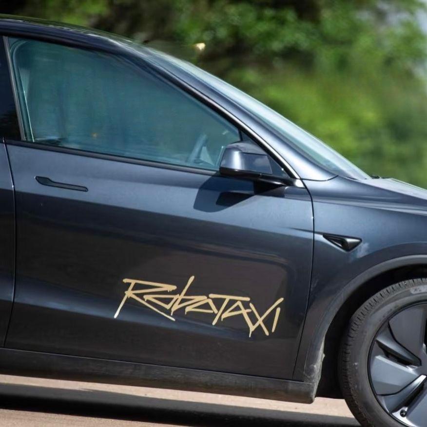 Suitable for Tesla Robotaxi Sticker Autonomous Driving Sticker