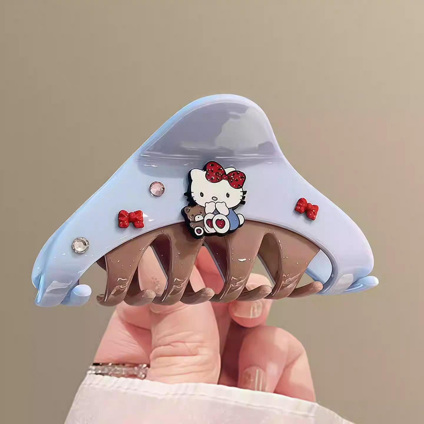 

Hello Kitty Medium Hair Claw Clip, New Fashion Shark Clip for Thick Hair, Elegant Hair Accessory for Girls Women Daily Wear