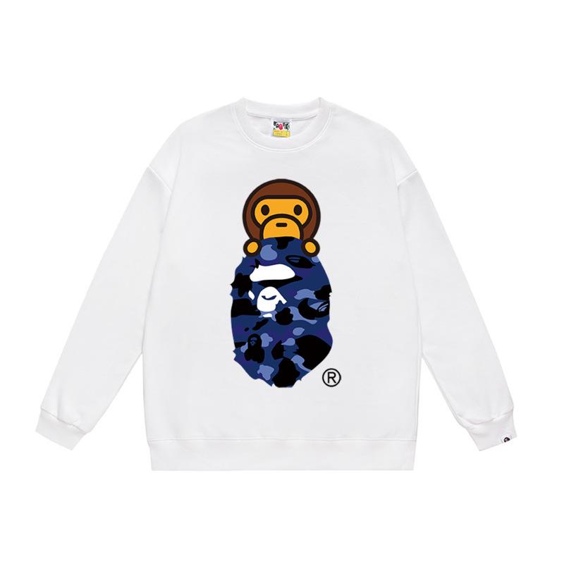 Ape Head Print Unisex Casual Loose Pullover Sweatshirt - Autumn/Winter Trend for Teens