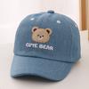 Child's Minimalist - Unisex Simple Round-Head Little Bear CUTE BEAR Letter Embroidery Edgeless Baseball Cap