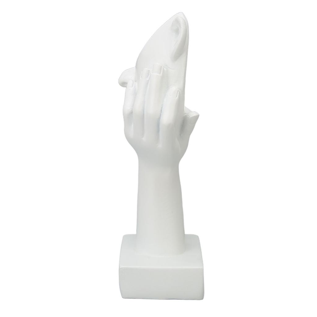 Thinker Face Statue Resin Face Sculpture Figurine Table Decorations for Living Room Bedroom Office