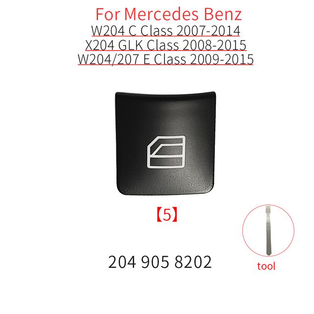 For Mercedes W204 W212 W207 X204 Car Power Window Switch Button Cover Cap For Benz C E GLK Class Coupe C200 E260 GLK300