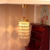 Miniature Hanging Ceiling Lamp For Doll House Rooms Energy Efficient LED Bulbs Easy Assembly Decorative Display Furniture