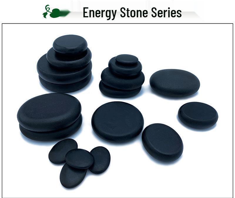 20-Piece Volcanic Massage Stone Set with Essential Oil Warmer & Aluminum Heater