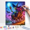 Disney DIY Witch Pumpkin Painting Kit Classic Style Home Decor Craft Gift Idea for Wall Art Festive Atmosphere Fun Celebration Creative