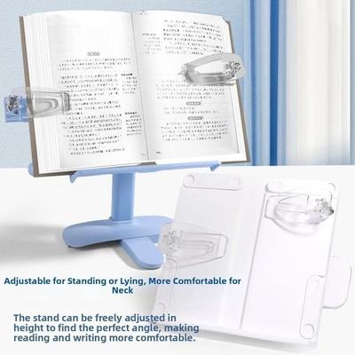 Folding Cooking Bookstands Adjustable Angle Height Children Reading Rack Music Score