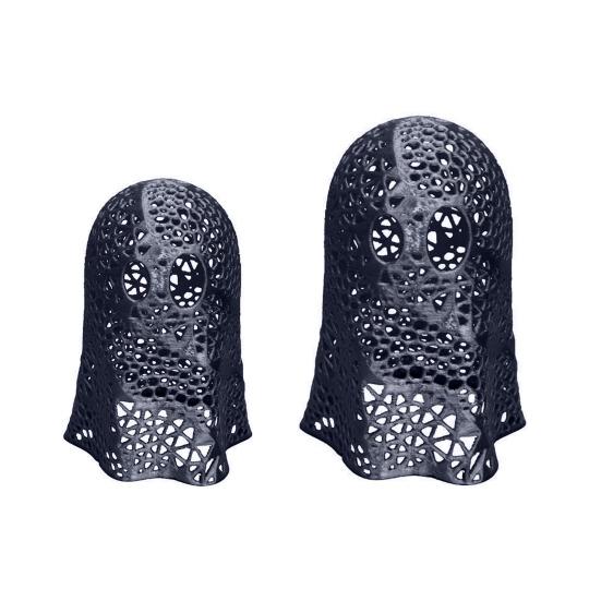 1/2Pcs Halloween Ghost Tea Light Holder 3D Printed Hollow Ghost Votive Candle Cover Decoration Holiday Party Table Centerpiece Ornament