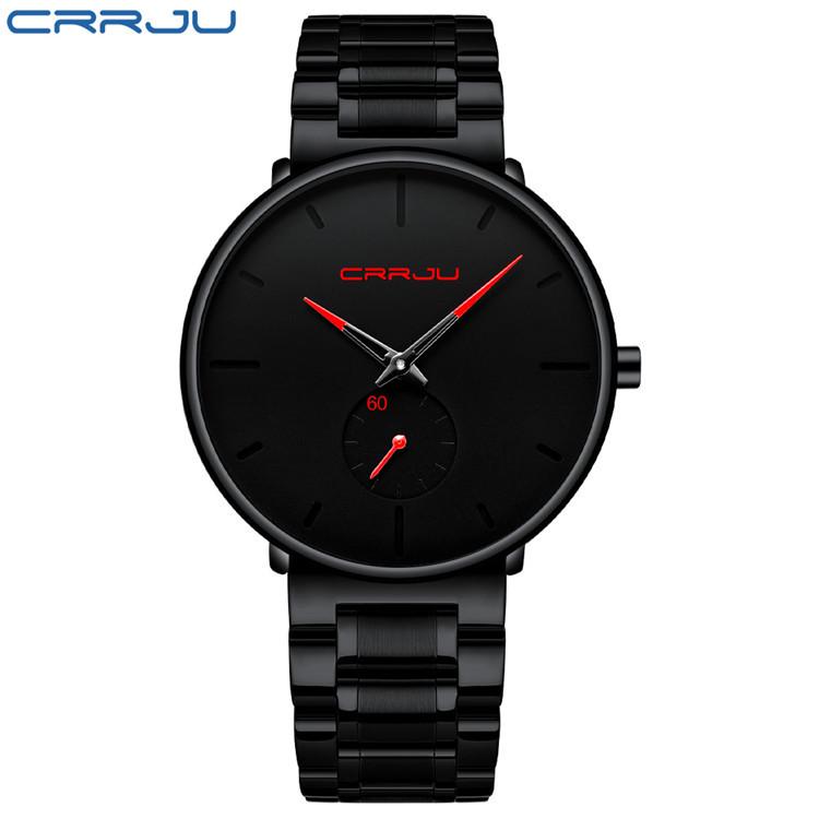 

CRRJU 2150 Men s Multi-color Steel Band Watch - Casual, Stylish, and Trendy for Students