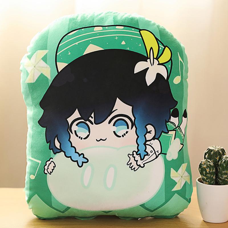 Genshin Impact Plush Pillow Doll Game Anime Cartoon Cosplay Slime Pillow For Kids Fans Gifts