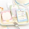 80 sheets Cute sticky notes, small animal account message material paper, student memo marker notebook