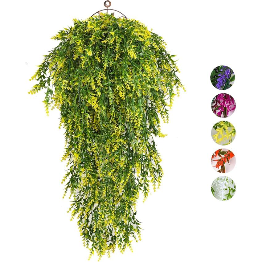 Künstliche Pflanze Kunststoff Eukalyptus Kamelie Hochzeit Garten Hof Kranz Zuhause Vase Außen Festival Party DIY Geschenkbox Deko