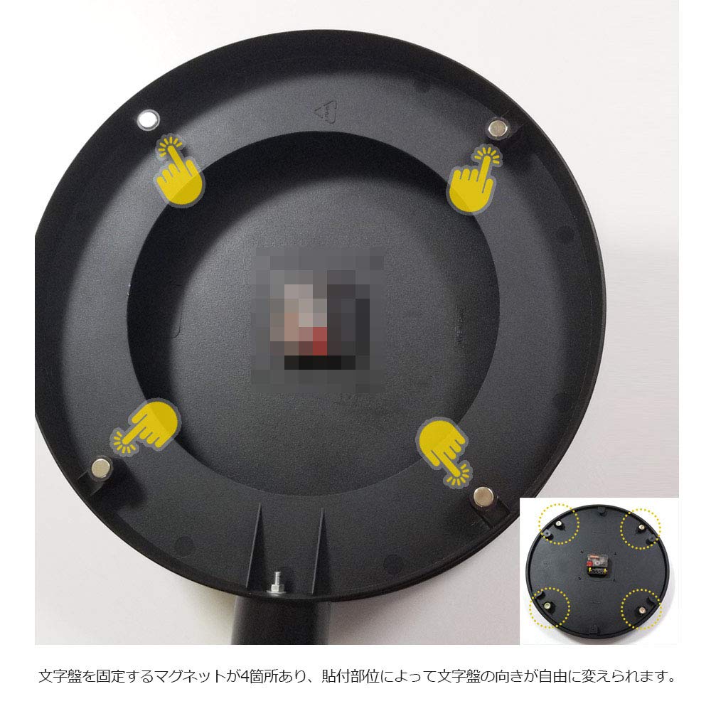 Manbo Double Face Wall Dial Diameter Stylish Wall Nordic Interior Design Clock, 37.9cm, Black, Double-sided Clock, Clock,