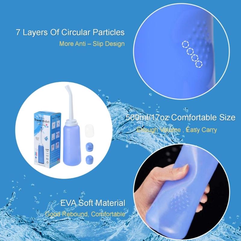 Portable Bidet Sprayer Cleaning Bidet Manual Press Cleaning Hygiene Wash Sprayer