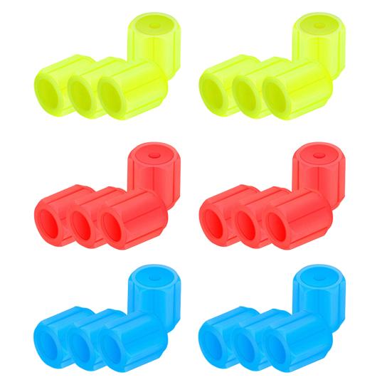 Glowing Car Tire Valve Caps Waterproof Glow In The Dark Tire Lights Night Safety Light Universal Bicycle Stem Covers for Car Truck SUV Motorcycle