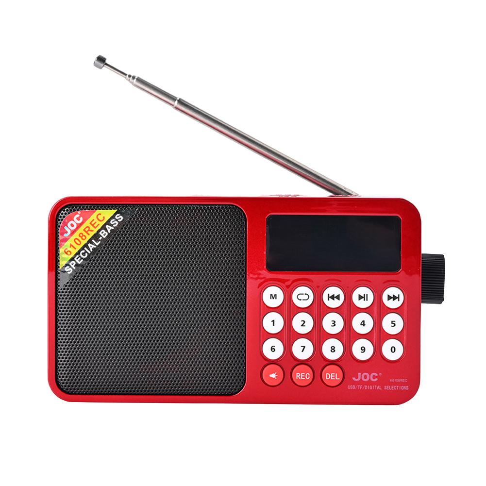 Digital FM Radio Media Speaker Support TF Card USB Drive Portable Radio with LED Screen Display for Home Outdoor
