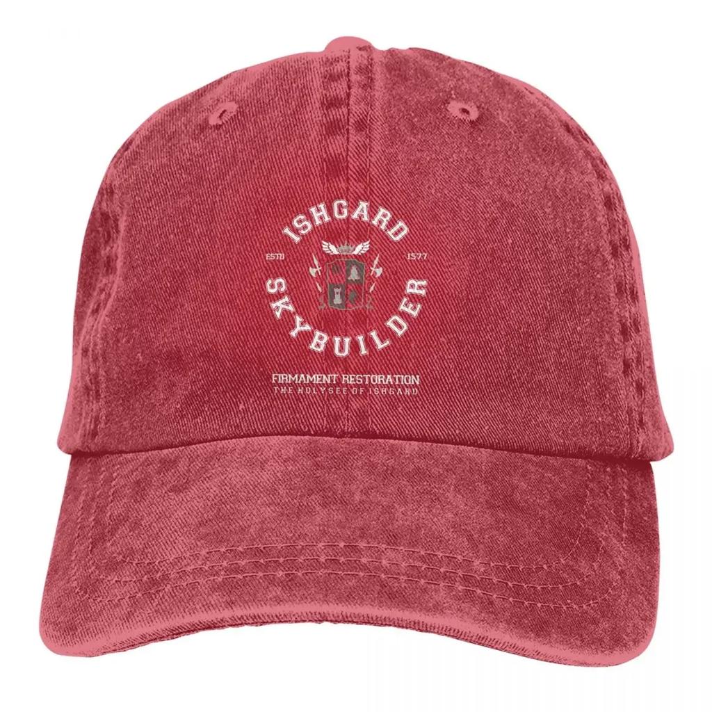 Skybuilders Ishgard Restoration Baseball Cap Men Cowboy Hats Women Visor Protection Snapback Final Fantasy Cid Game Caps