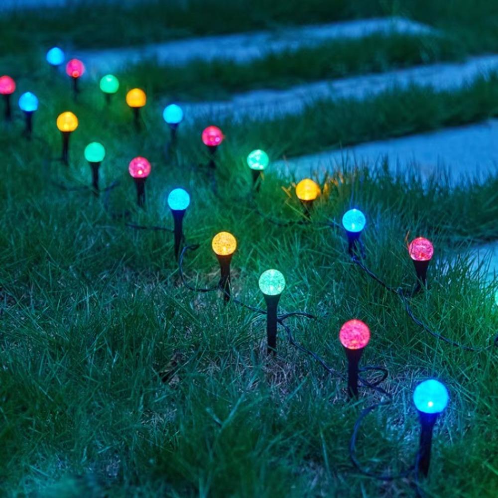 10/20/30 LED Solar Lawn Lights Ultra Bright Waterproof Bubble Ball Lights Shatterproof Globe Lights Landscape Lighting