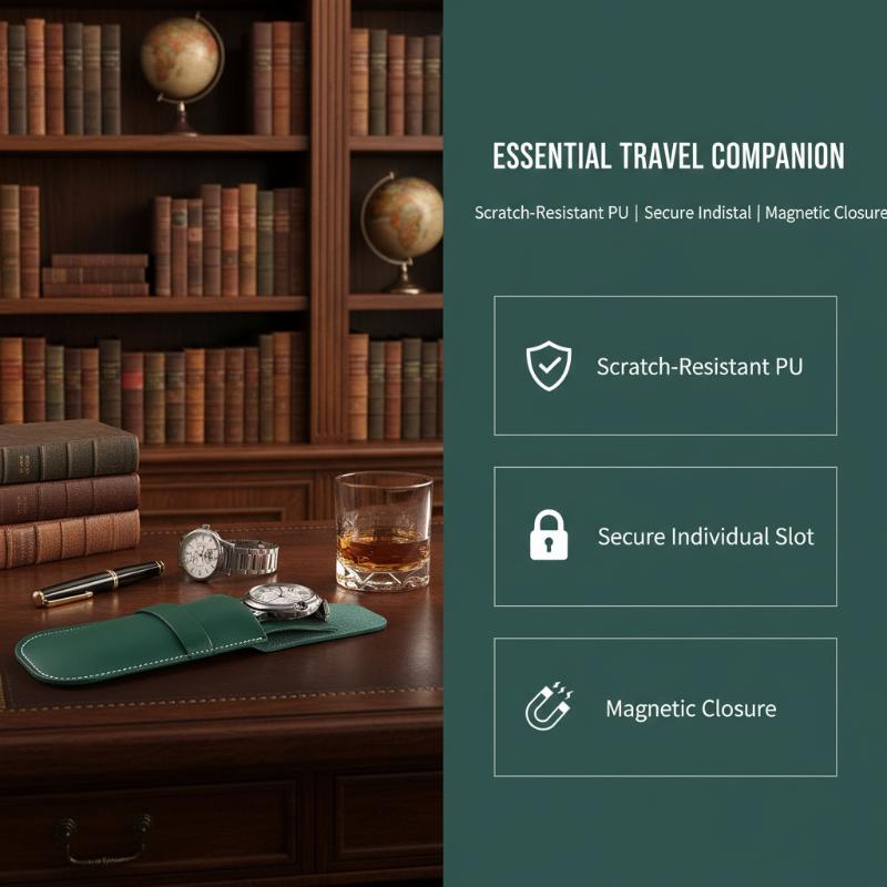 New Anti-Dust Watch Bag Organizer Jewelry Storage Gift Bag Flannelette & Leather Watch Accessories Case For Watch Storage 1PC