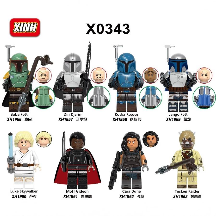 Star Wars Building Blocks Figure Boba Soldier Battle Assembly Toy Educational Model Kids Gift XH1956-1963