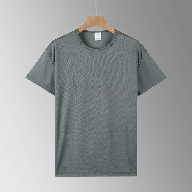 

Men s Grey Green Mesh T Shirt Quick Dry Breathable Short Sleeve Top S