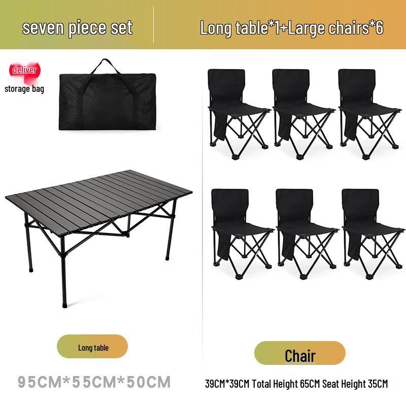 Portable Camping Picnic Table and Chair Set